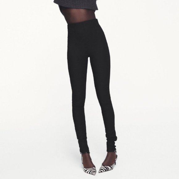 ZARA | Ribbed Leggings with Slits - Picture 2 of 9